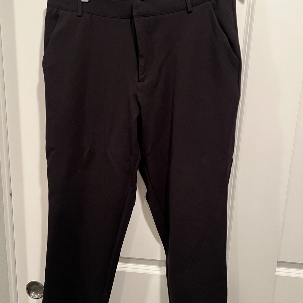 UNIVERSAL STANDARD CROPPED BLACK PANTS SIZE XS (10-12) PERFECT WORK PANT
